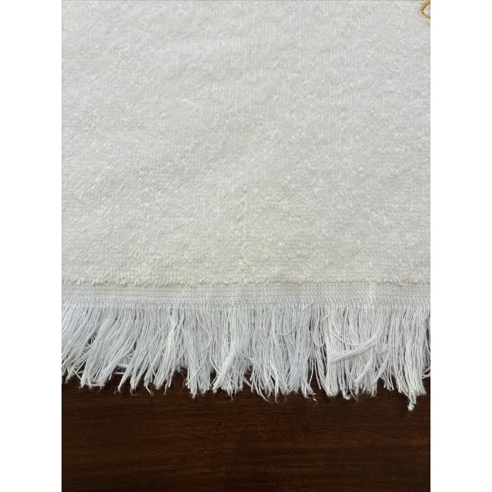 VTG Set Of 2 White W/ Gold  
